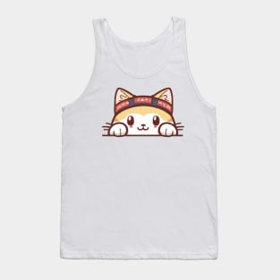 Sneaky japanese cat kitten so cutest Tank Top